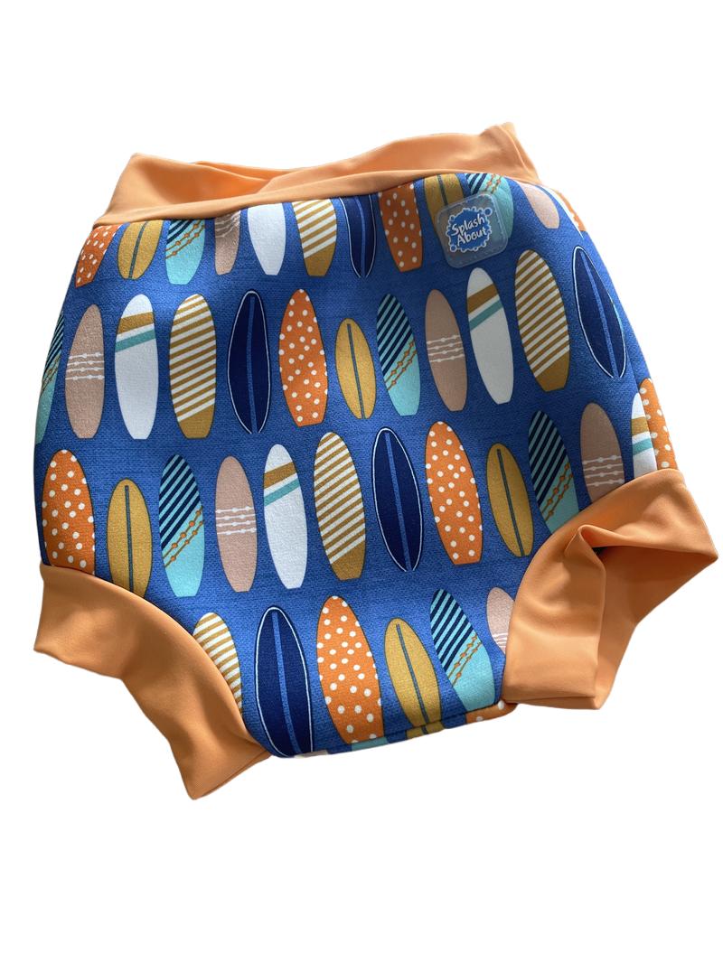 Preloved Splash About - Orange And Blue Splash About Happy Nappy Surf's Up Print. (X Large)
