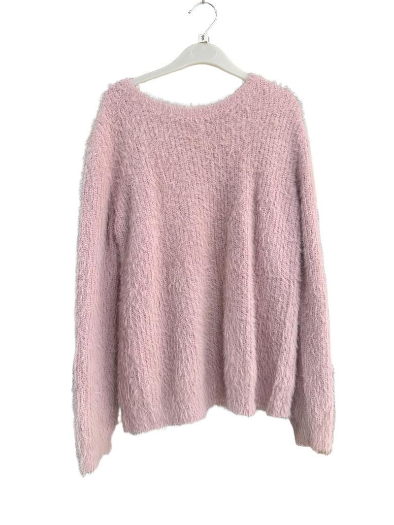 Preloved John Lewis - Pink/Purple Fuzzy Jumper. (9y)