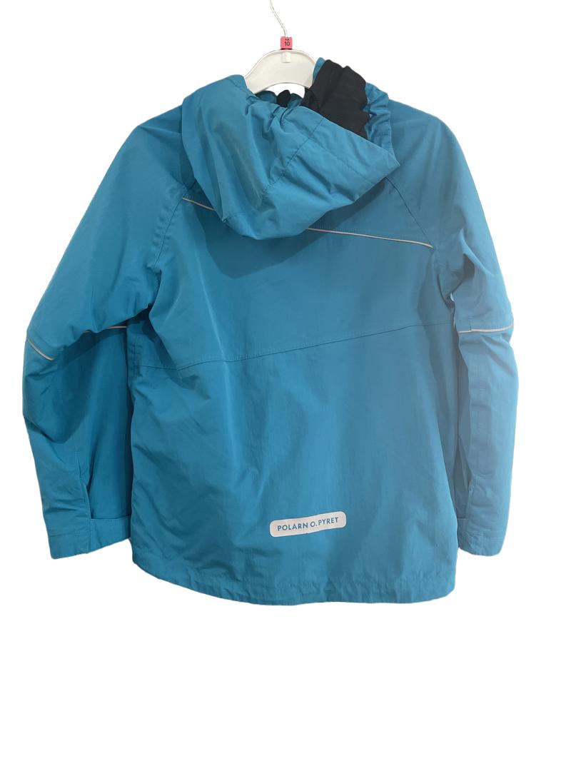 Preloved Polarn O. Pyret - Turquoise Blue Waterproof Rain Shell (10-11y)
