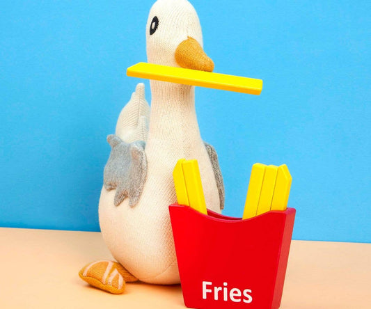 Seagull Soft Toy, Knitted Organic Cotton