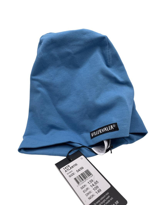 Preloved Villervalla - Blue Lightweight Cotton Beanie, 54-56 (8-12 Yrs), NEW With Tags (8-9y, 9-10y, 10-11y, 11-12y) - Accessories