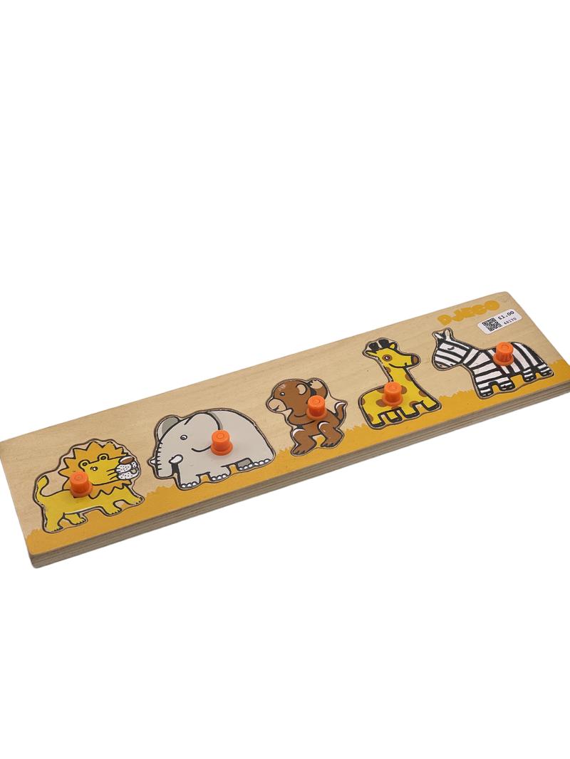 Preloved Wooden Jungle Animal Puzzle - Djeco - Toys