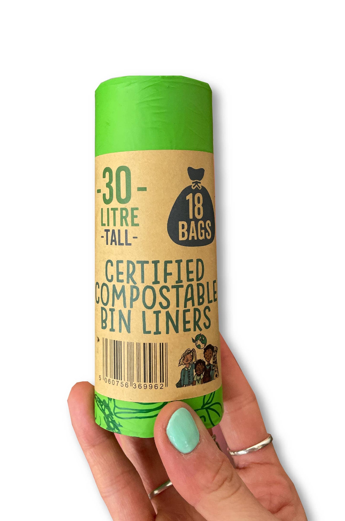 Compostable Bin Liners (30 Litre) | 1 roll of 18 bags