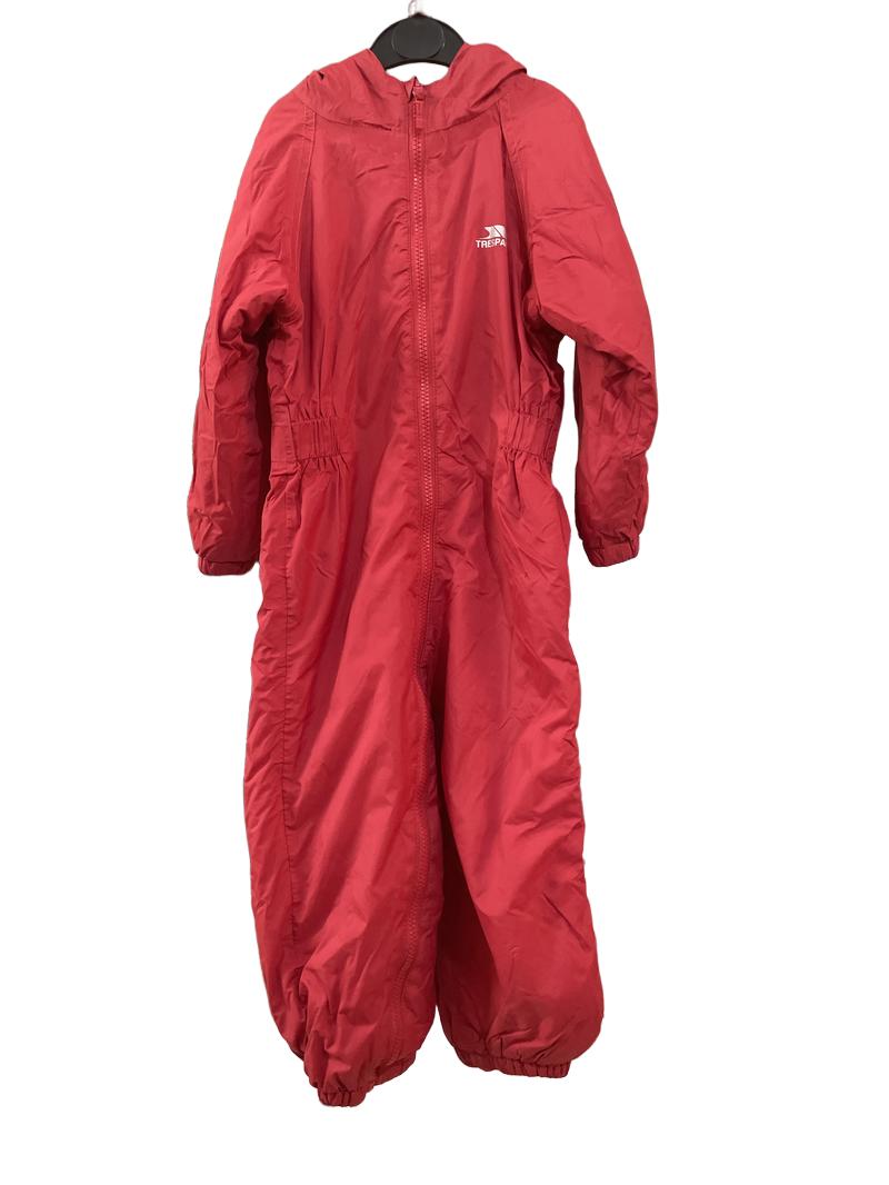 Preloved Trespass - Red Tres-Tex Waterproof All In One. (2-3y)
