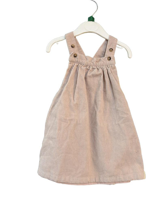 Preloved Marks & Spencer - Light Pink Corduroy Pinafore (6-9m)