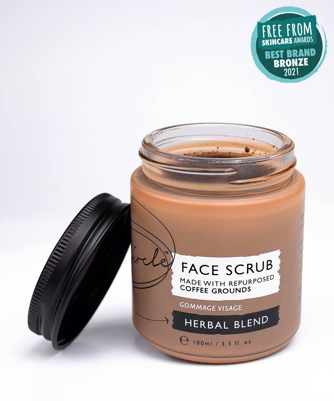 Face Scrub with Coffee + Rosehip [Herbal] Vegan Exfoliator