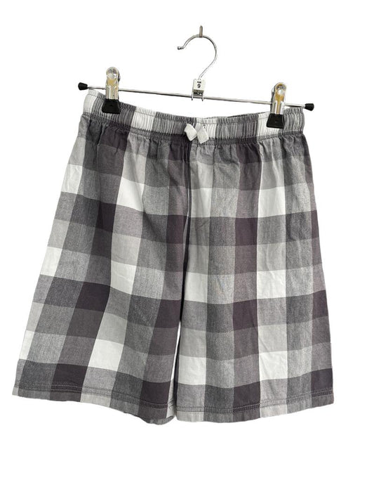 Preloved Marks & Spencer - Gray Check Pyjama Shorts (9-10y)