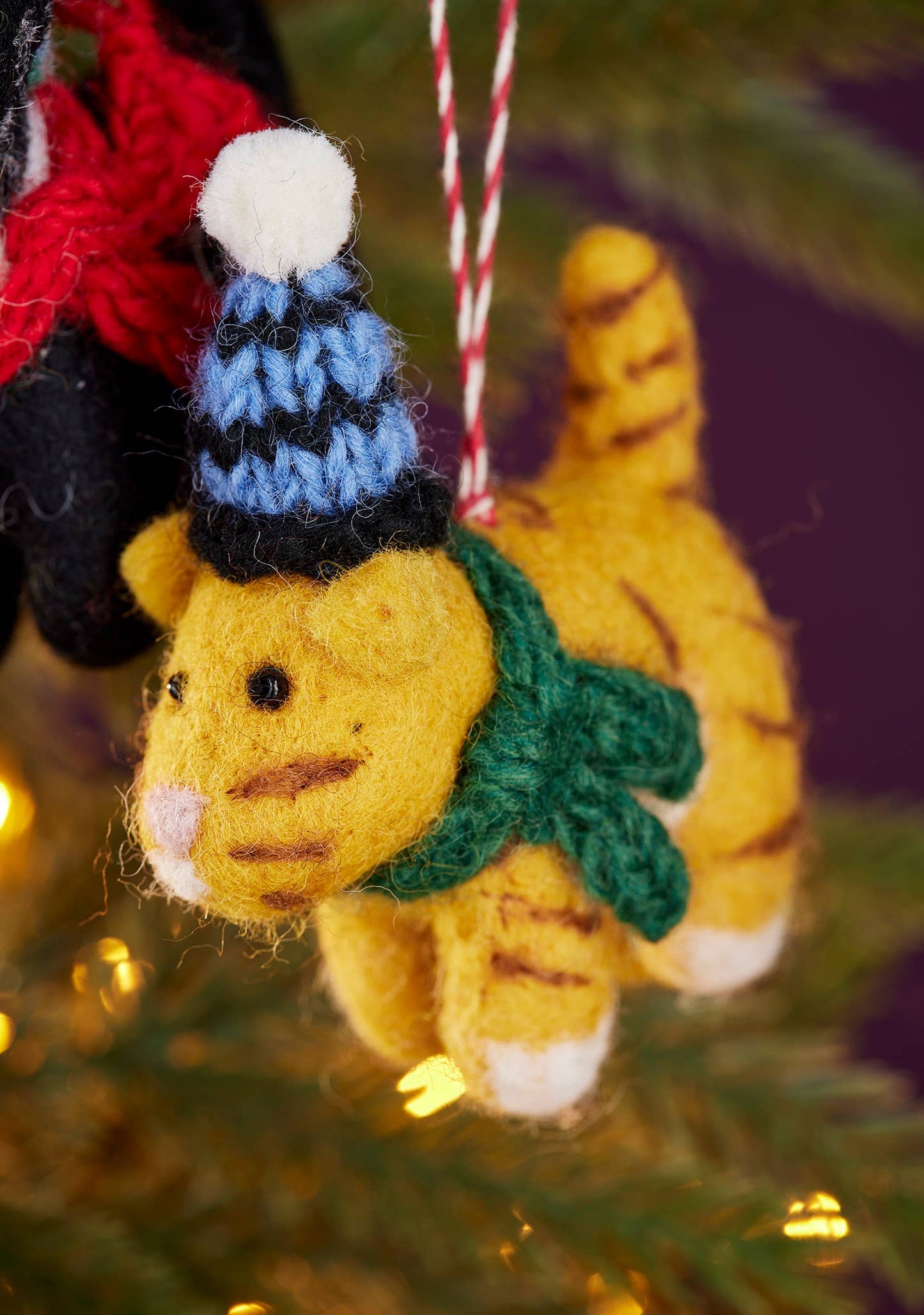 Felt Cosy Cat Decoration