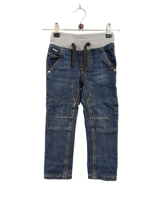 Preloved Dopo Dopo Boys - Blue Jeans, Draw String Waist, 98 Cm (2-3y)