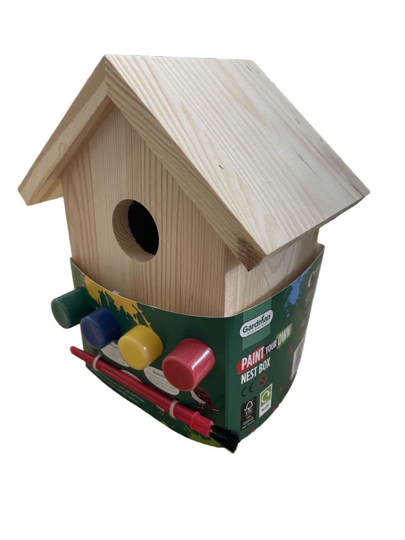 Preloved Paint Your Own Nest Box, NEW - Gardman