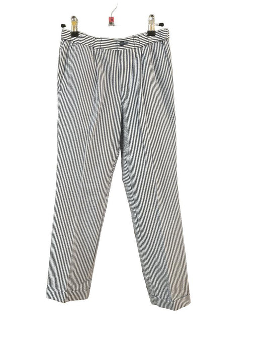 Preloved John Lewis - Blue White Pin Stripe Seersucker Trousers (10-11y)