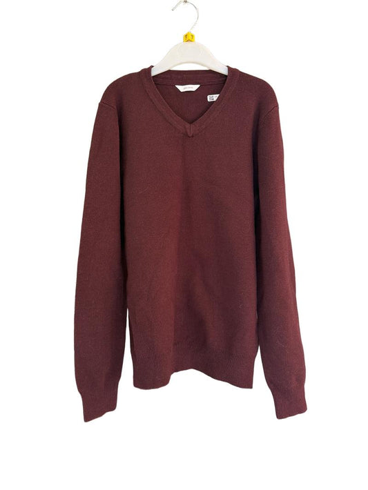Preloved John Lewis - Maroon School Jumper (7-8y)