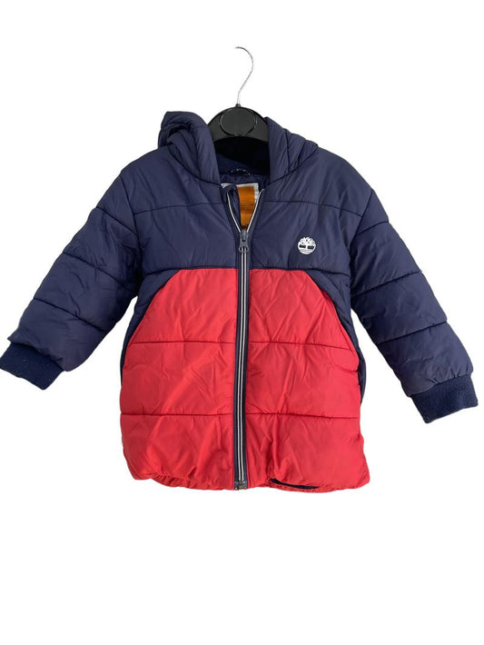 Preloved Timberland - Blue Red Puffer Parka Duffel Jacket (2-3y)
