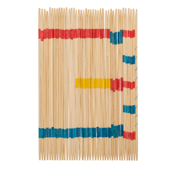 Wooden-micado game, ca. 19 cm, in wooden box,