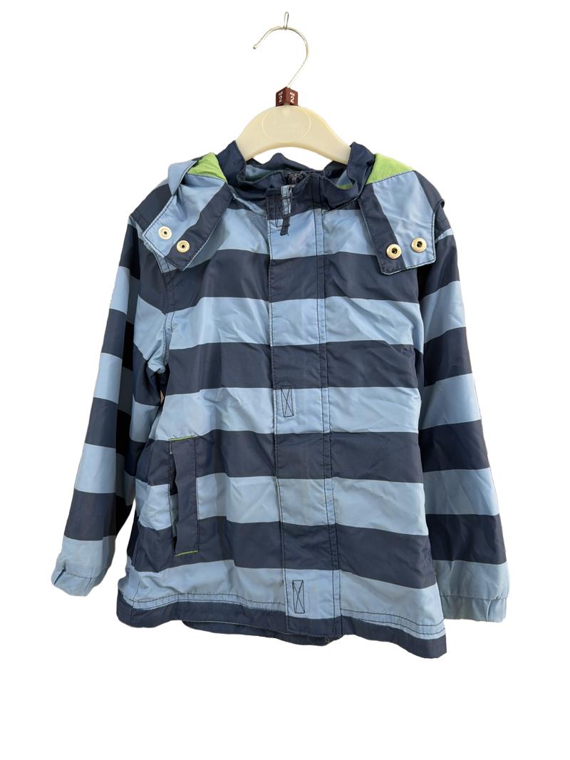 Preloved Marks & Spencer - Blue Stripe Rain Shell Jacket (2-3y)