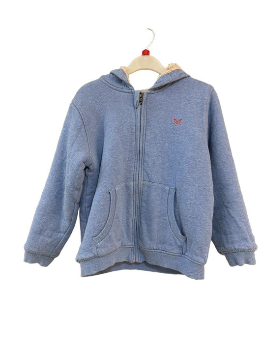 Preloved CCC Kids - Crew Clothing Company - Light Blue Fleece-lined Zip Hoodie (8-9y)