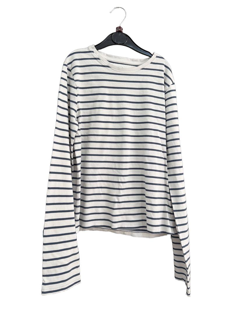 Preloved John Lewis - Blue White Stripe Long-sleeved Top (13-14y)