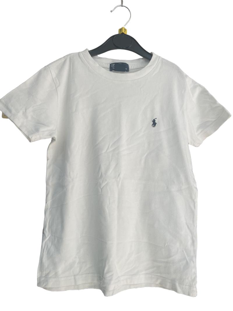 Preloved Polo Ralph Lauren - White T Shirt (7-8y)