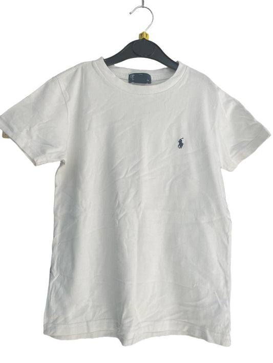Preloved Polo Ralph Lauren - White T Shirt (7-8y)