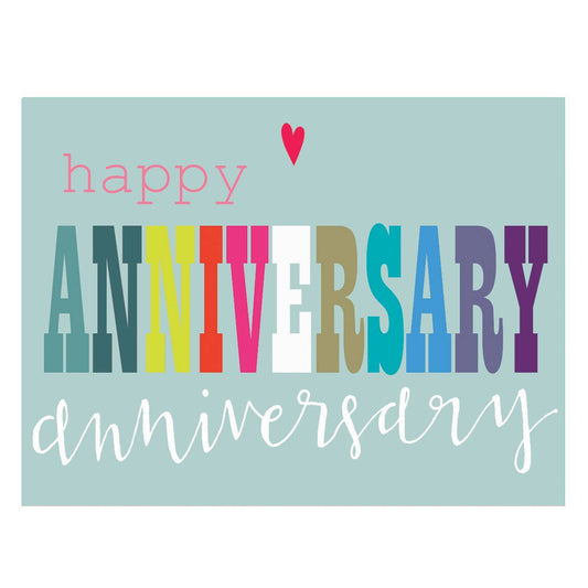 TW105 Anniversary Mini Card with Glittery Highlights