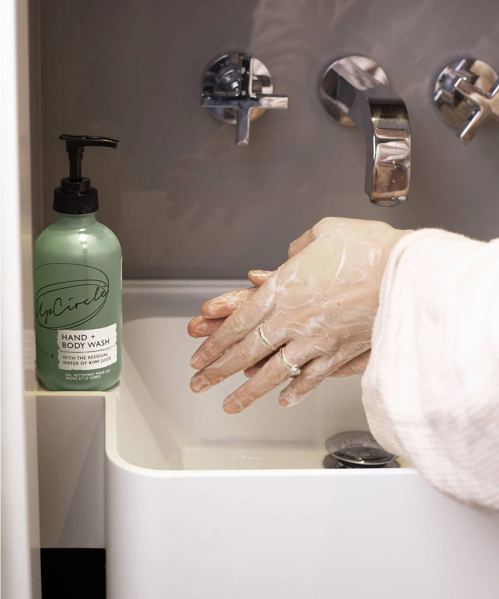 UpCircle Natural Hand & Body Wash with Lemongrass+Kiwi water