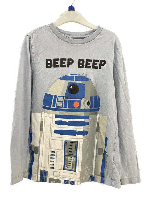 Preloved Star Wars - Blue R2D2 Long-sleeved T Shirt, S (6-7y)