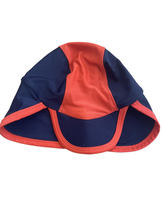 Preloved Marks and Spencer - Swim Sunhat. Orange, Black. (1.5-2y)