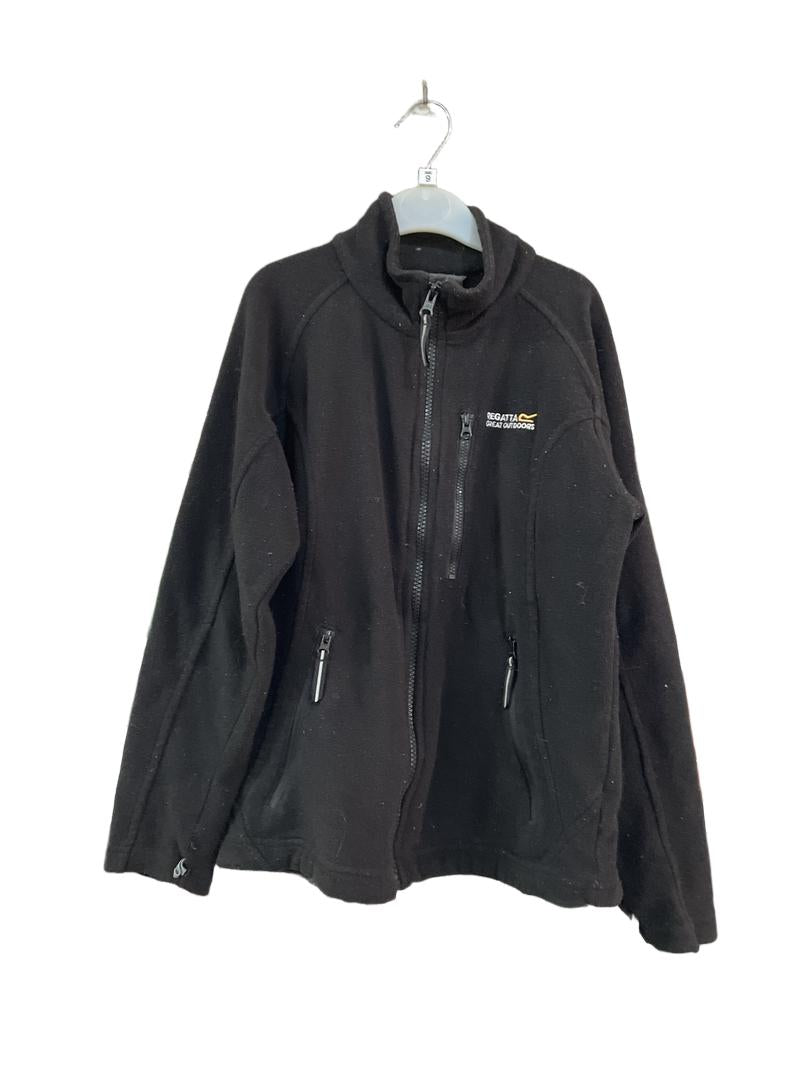 Preloved Regatta Great Outdoors - Black Zip Fleece (9-10y)