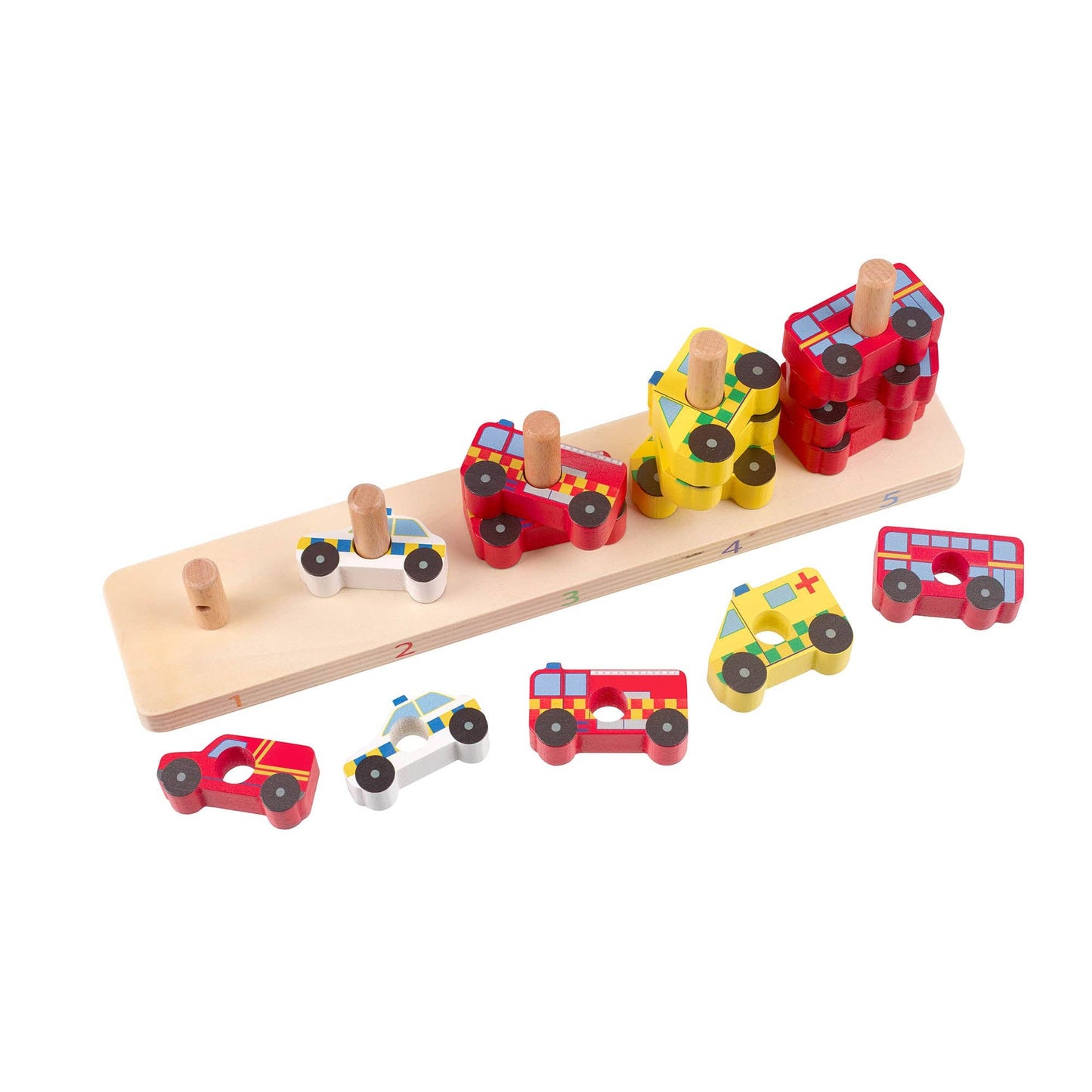 Emergency Services Wooden Counting Game