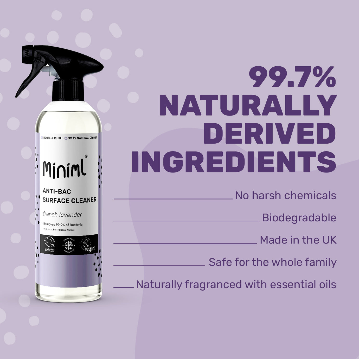Miniml Multi-Surface Cleaner - REFILL (per 10 ml)