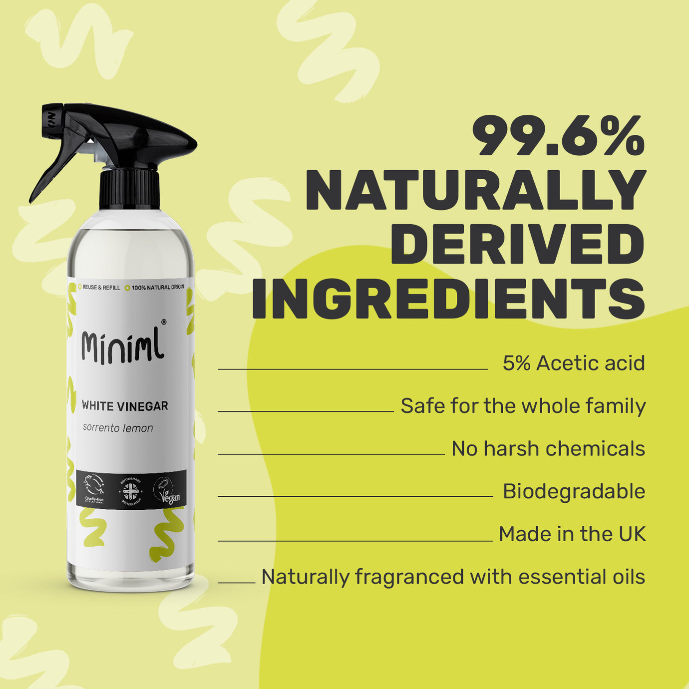 Miniml White Vinegar - REFILL (per 10 ml)