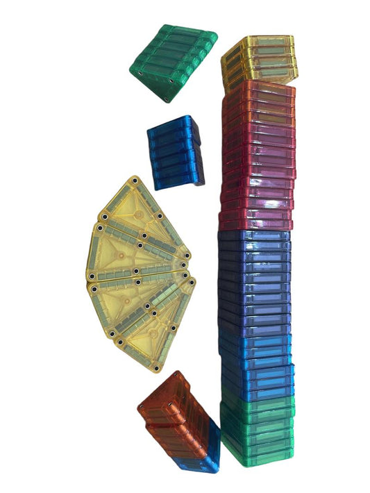 Preloved Toys - Assorted Shape Mini Magna-Tiles. - Unknown Brand