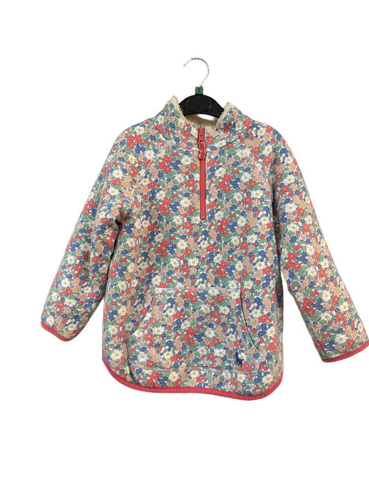 Preloved Mini Boden - Floral Ditsy Fleece Lined Half Zip Sweatshirt (5-6y)