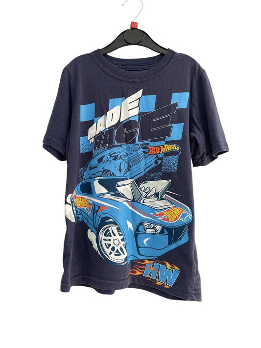 Preloved Isaac Morris Ltd. - Navy Hotwheels T-shirt (8-9y) - Top