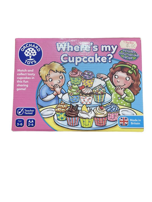Preloved Toys - Where's My Cupcake Match And Share Game. - Orchard Toys