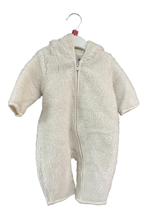 Preloved Baby Gap - White Fleece Onesie (0-3m)
