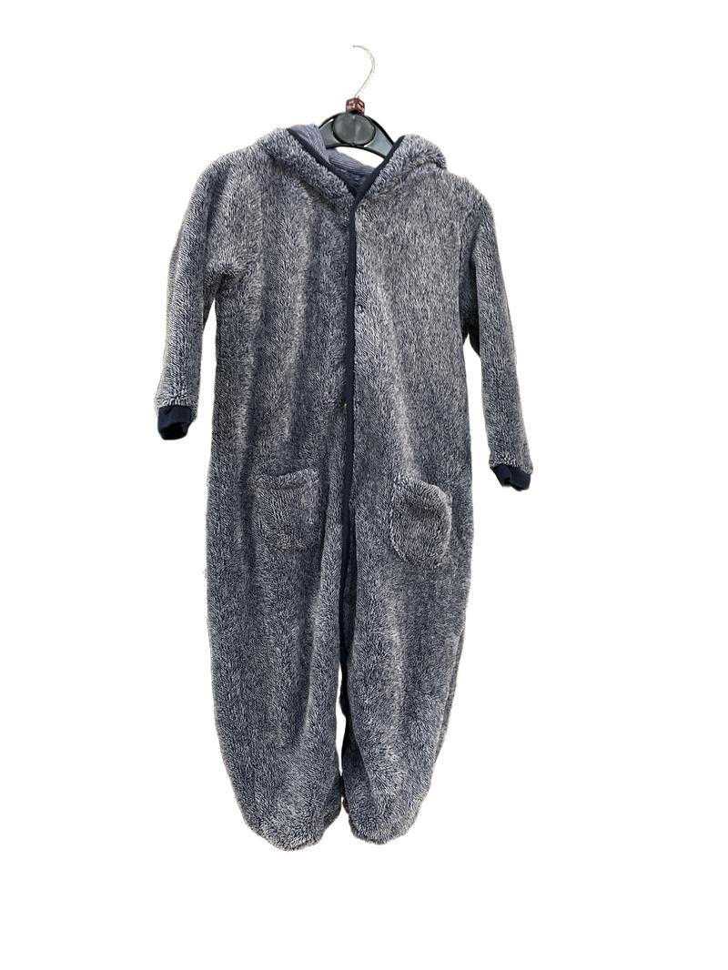 Preloved Unknown Brand - Blue Fleece Onesie (18-24m)