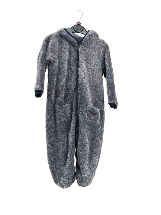 Preloved Unknown Brand - Blue Fleece Onesie (18-24m)
