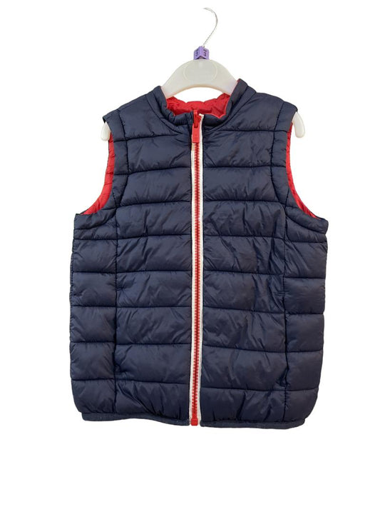 Preloved Okaidi - Navy Red Reversible Gilet (3-4y)