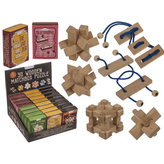 3D Wooden match box puzzle,