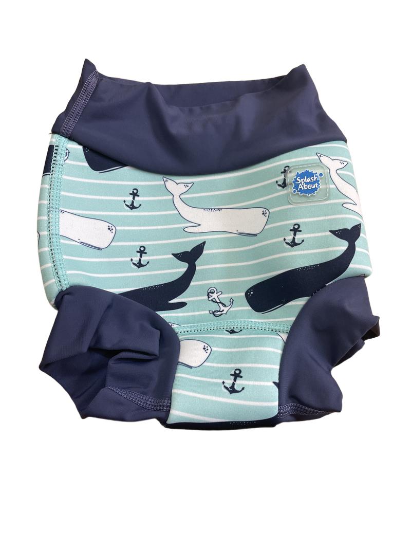 Preloved Splash About - Splash About Blue Stripe Whale Swim Nappy. (12-18m)