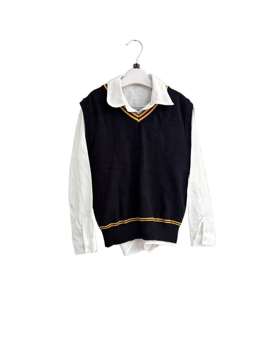 Preloved Unknown Brand - Hermione Granger Costume (skirt, Shirt, Sleeveless Jumper), 145 Cm (11-12y)