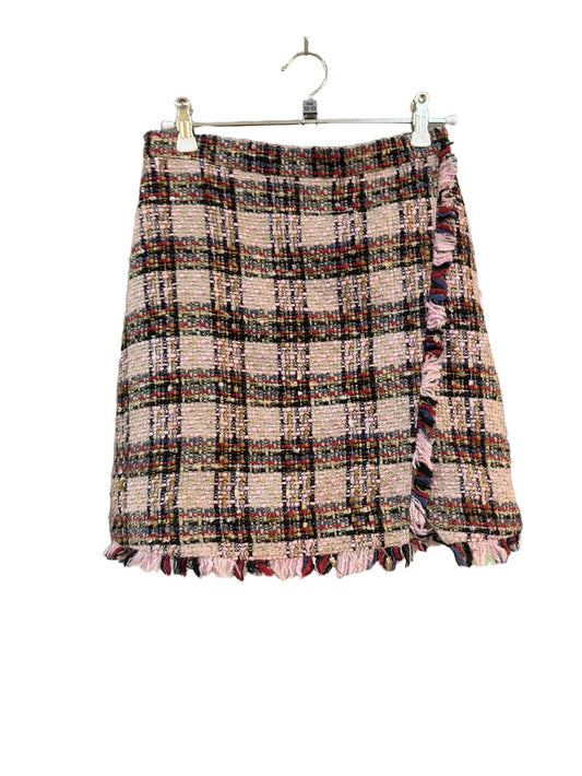 Preloved Marks & Spencer - Pink Woven Tweed Mini Skirt (12-13y)