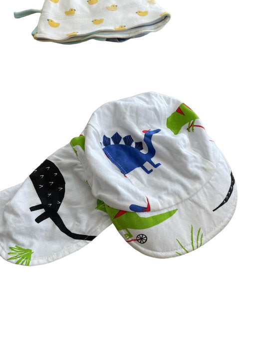 Preloved Joules - White Dinosaur Print Hat