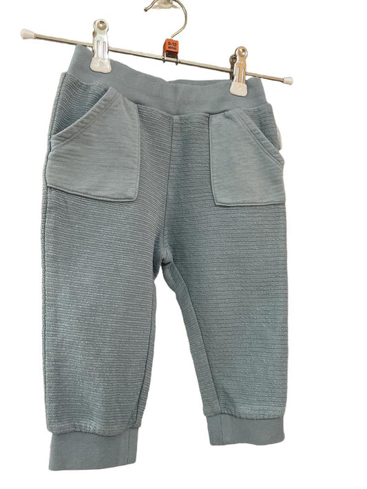 Preloved Polarn O. Pyret - Blue Knit Joggers (9-12m)
