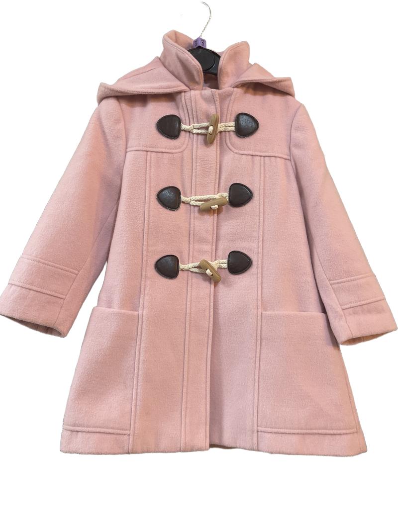 Preloved John Lewis - Pink Pea Coat Duffle With Hood (3-4y)