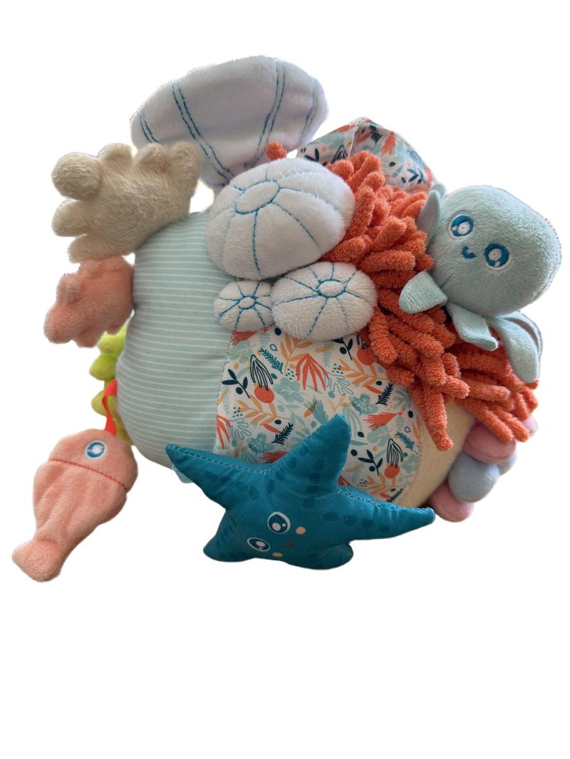 Preloved Toys - Plush Ocean Rattle And Sensory Toy - Miniland