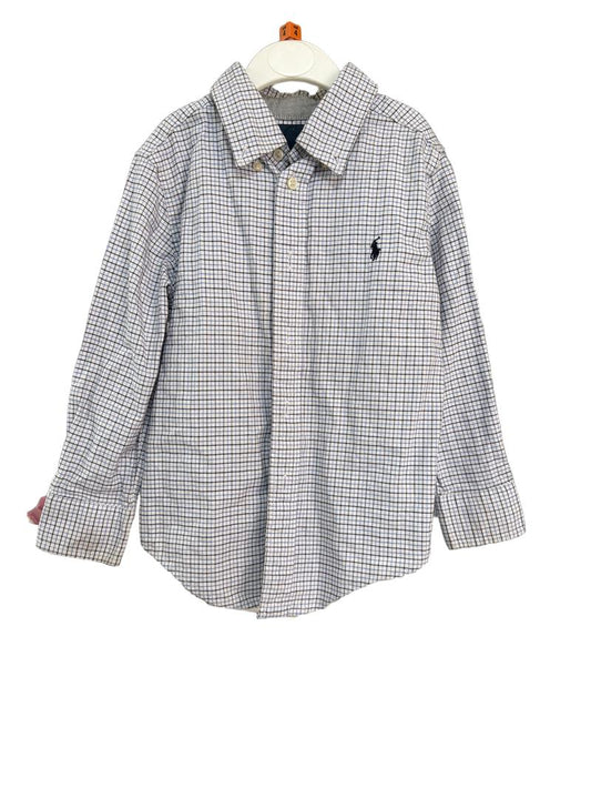 Preloved Ralph Lauren - Blue And Black Checkered Ralph Lauren Shirt. (4-5y, 3-4y)