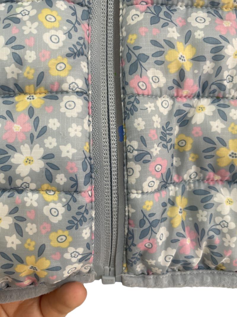 Preloved Polarn O. Pyret - Blue Floral Lightweight Puffer Jacket (5-6y)