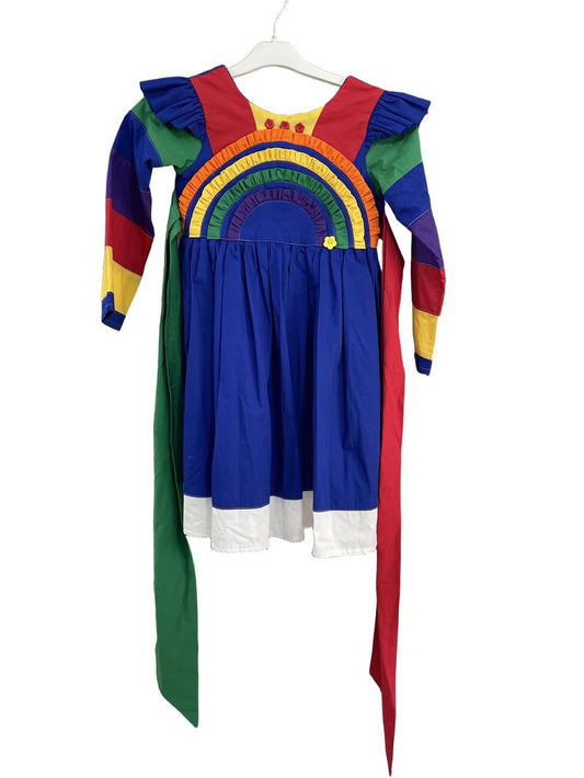Preloved Unknown Brand - Handmade Rainbow Bright Costume Dress (6-7y, 7-8y, 8-9y)